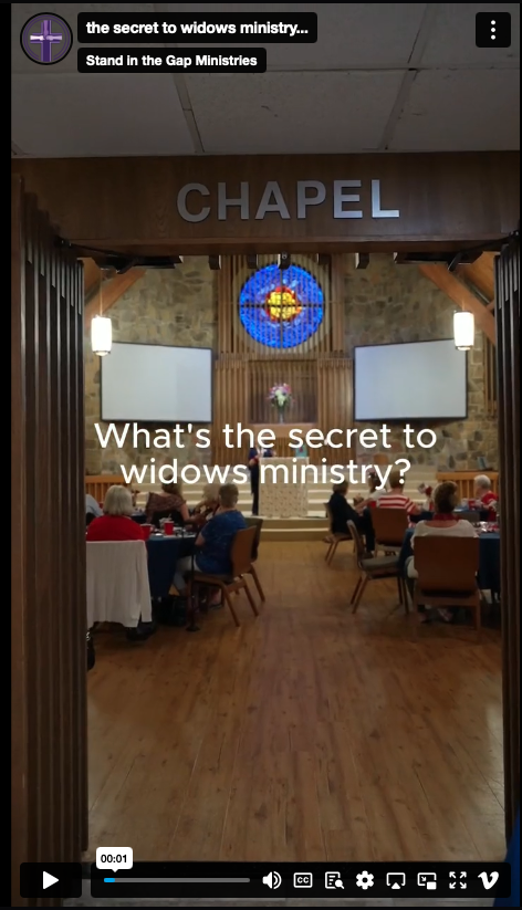 what's the secret to widows ministry